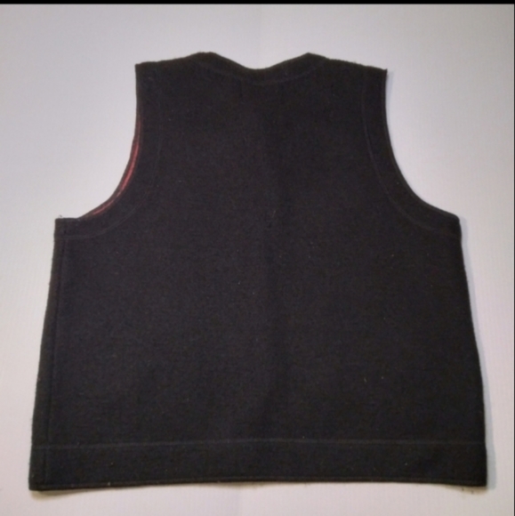 Vintage Woolrich Wool Christmas Vest Sz Small - Picture 2 of 6
